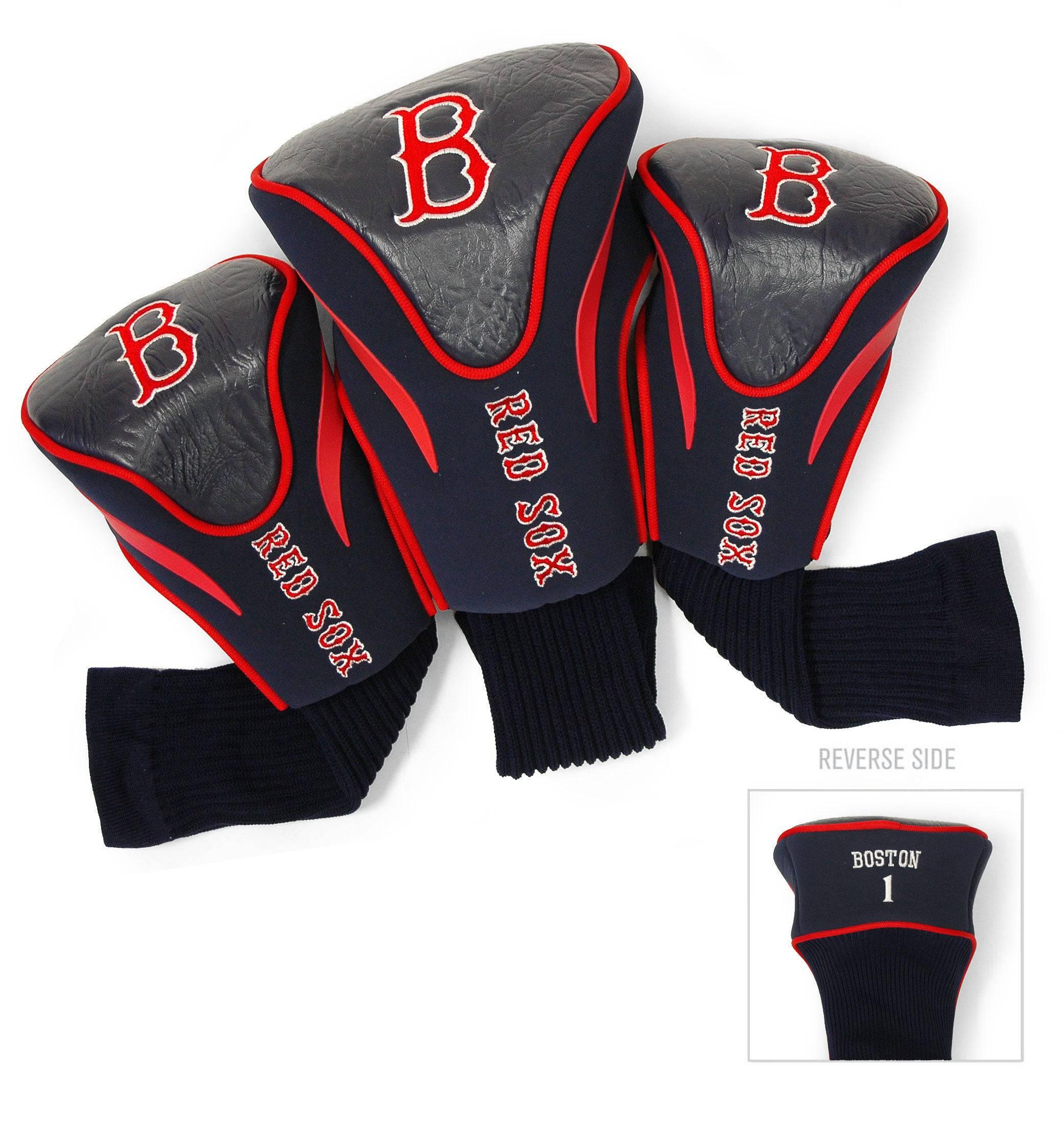 Boston Red Sox 3 Pack Contour Head Covers - 757 Sports Collectibles