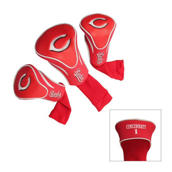 Cincinnati Reds 3 Pack Contour Head Covers - 757 Sports Collectibles