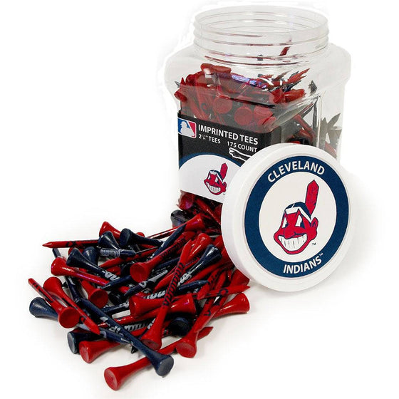 Cleveland Indians Jar Of 175 Golf Tees - 757 Sports Collectibles