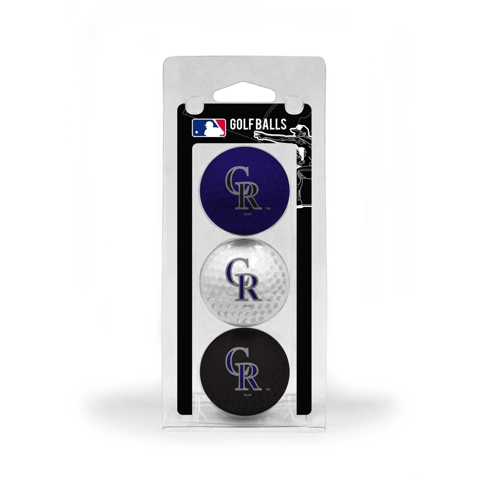 Colorado Rockies 3 Golf Ball Pack - 757 Sports Collectibles