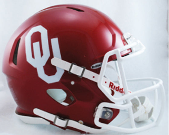 Oklahoma Sooners Helmet Riddell Authentic Full Size Speed Style
