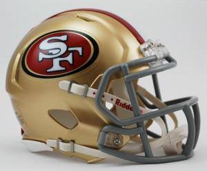 San Francisco 49ers Speed Mini Helmet (CDG) - 757 Sports Collectibles