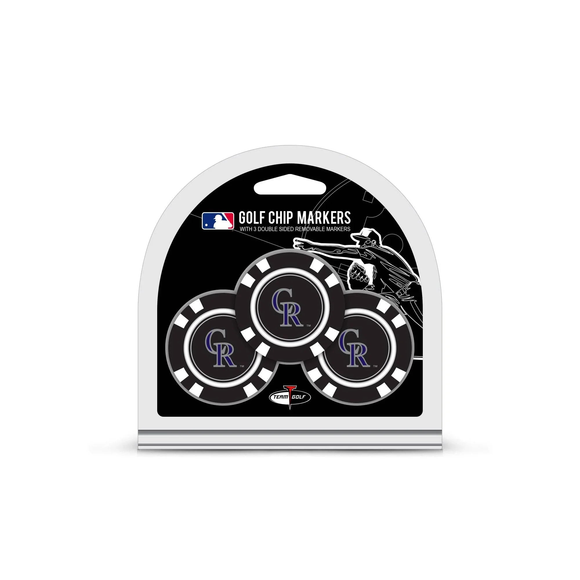 Colorado Rockies 3 Pack Golf Chip Ball Markers - 757 Sports Collectibles