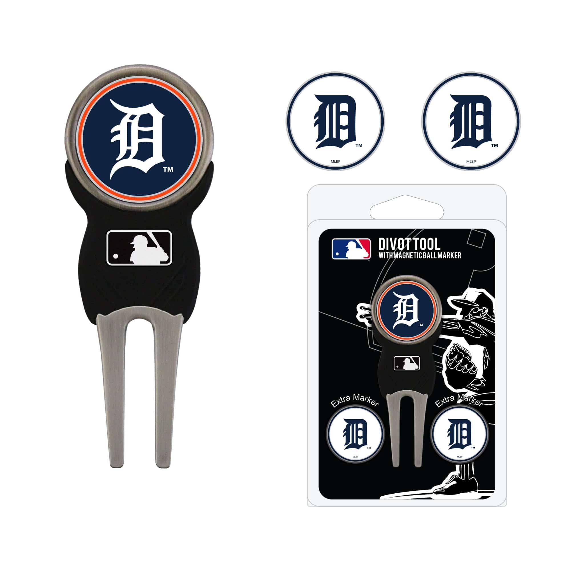 Detroit Tigers Divot Tool Pack With 3 Golf Ball Markers - 757 Sports Collectibles