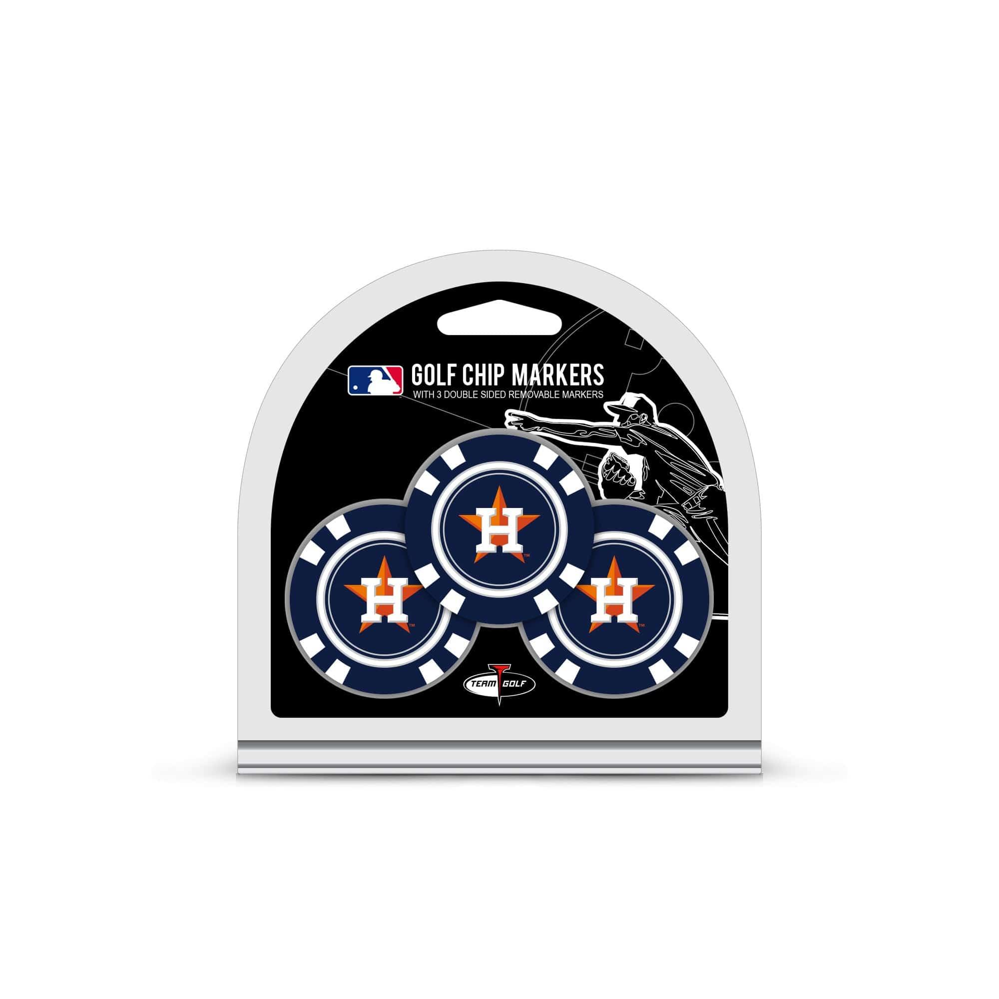 Houston Astros 3 Pack Golf Chip Ball Markers - 757 Sports Collectibles