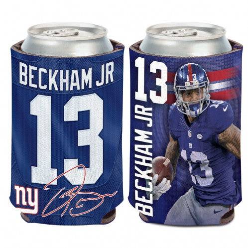 New York Giants Odell Beckham Jr. 2-Sided Bottle or Can Cooler (12 oz) - 757 Sports Collectibles