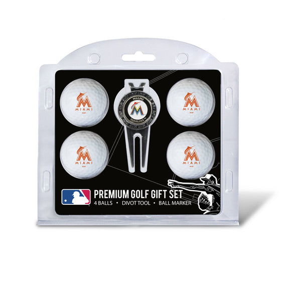 Miami Marlins 4 Golf Ball And Divot Tool Set - 757 Sports Collectibles