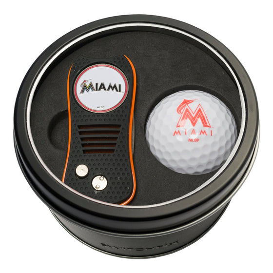 Miami Marlins Tin Set - Switchfix, Golf Ball - 757 Sports Collectibles