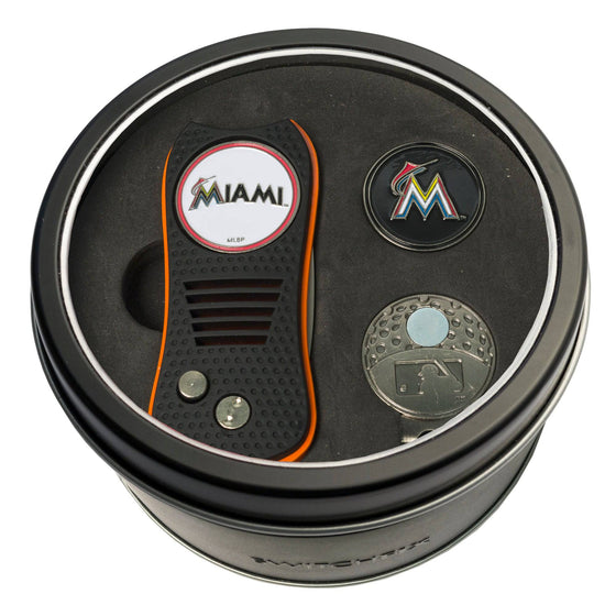 Miami Marlins Tin Set - Switchfix, Cap Clip, Marker - 757 Sports Collectibles