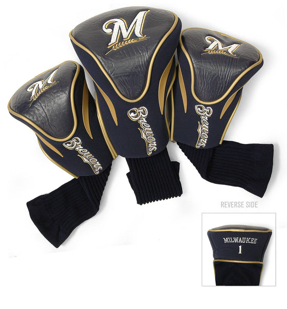 Milwaukee Brewers 3 Pack Contour Head Covers - 757 Sports Collectibles