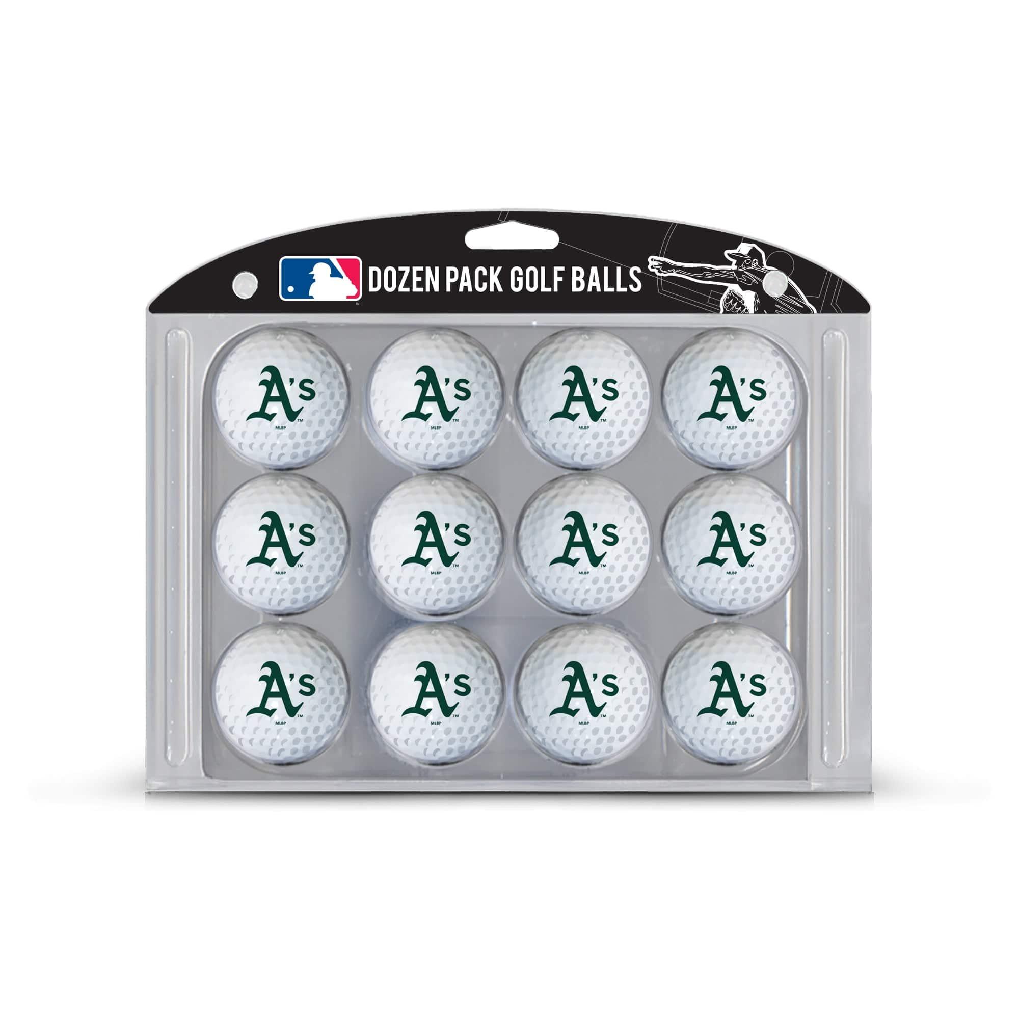 Oakland Athletics Golf Balls, 12 Pack - 757 Sports Collectibles