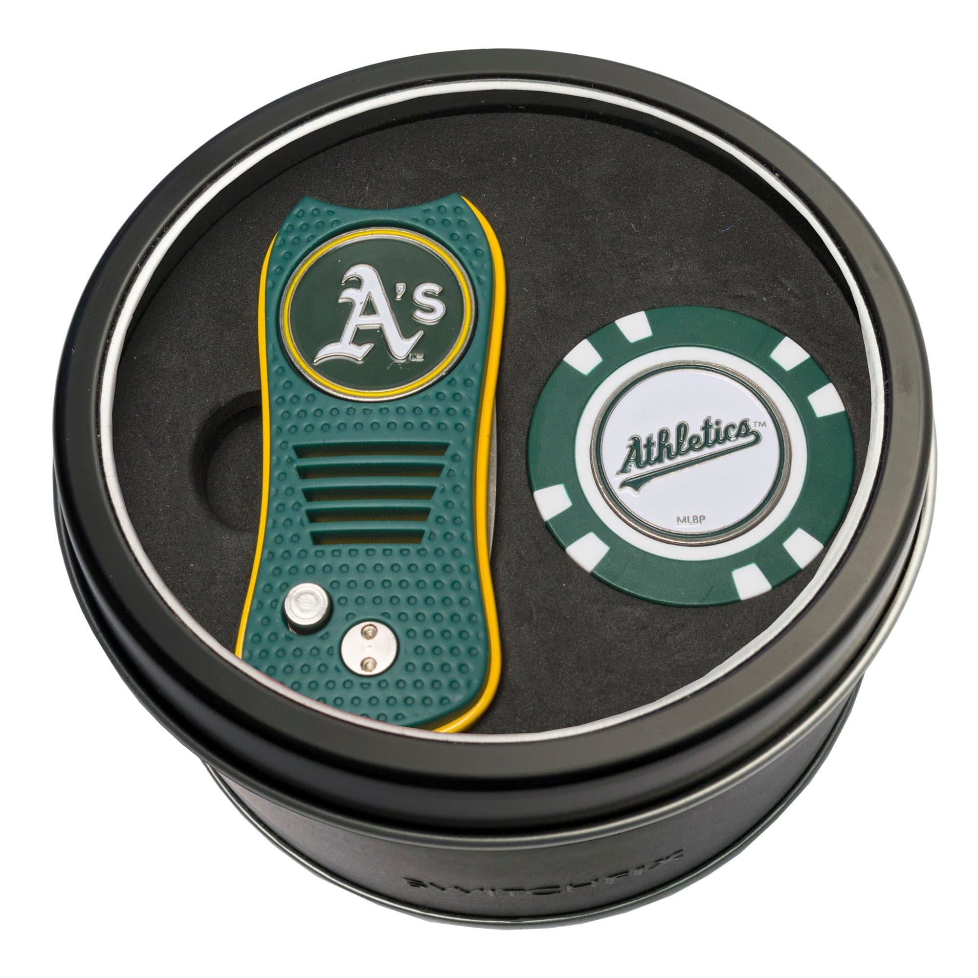 Oakland Athletics Tin Set - Switchfix, Golf Chip - 757 Sports Collectibles
