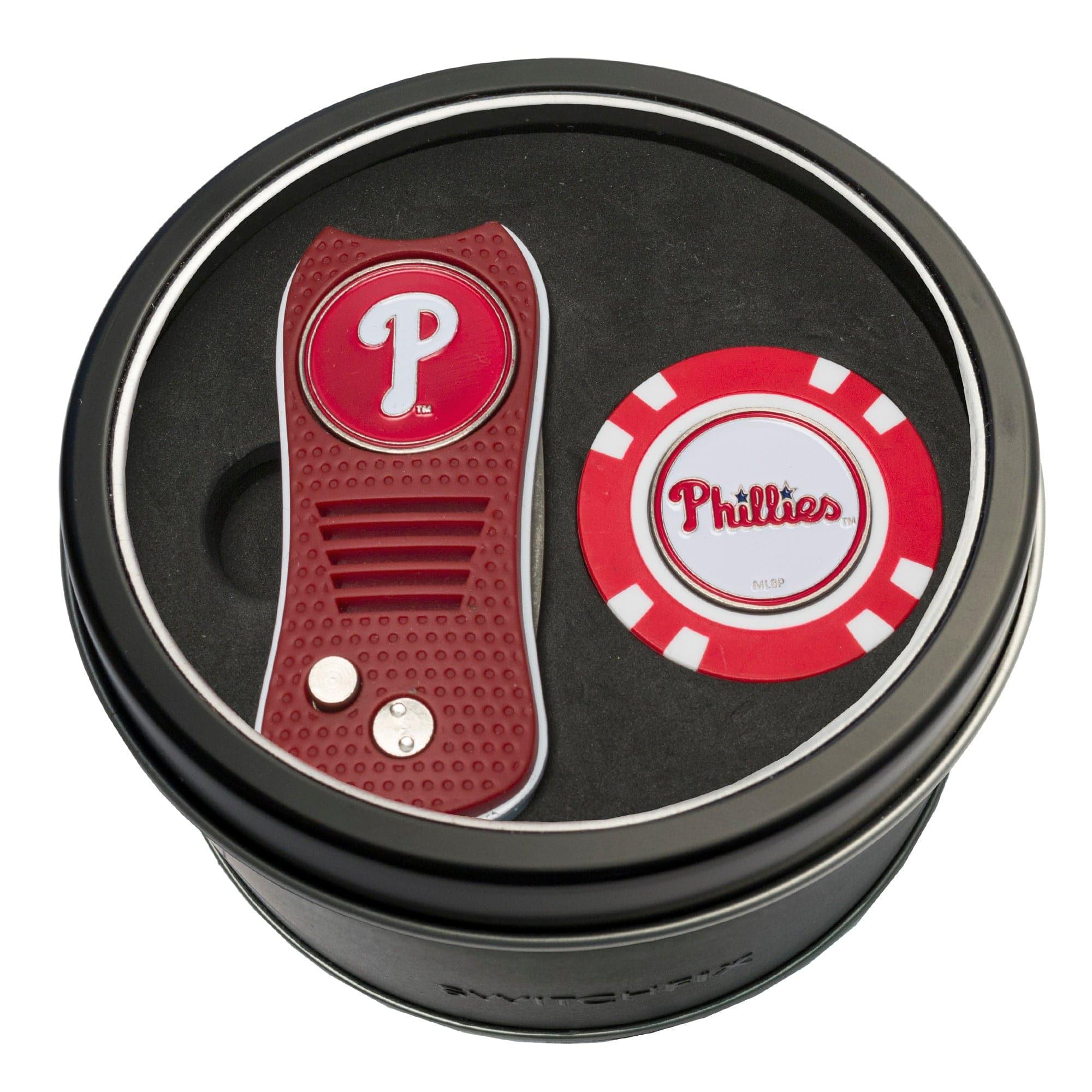 Philadelphia Phillies Tin Set - Switchfix, Golf Chip - 757 Sports Collectibles