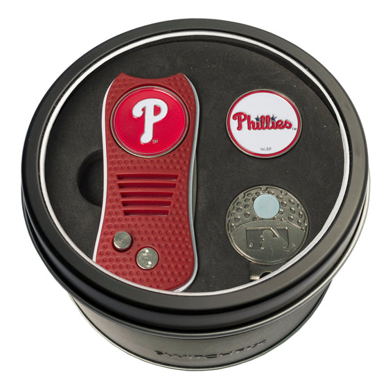 Philadelphia Phillies Tin Set - Switchfix, Cap Clip, Marker - 757 Sports Collectibles