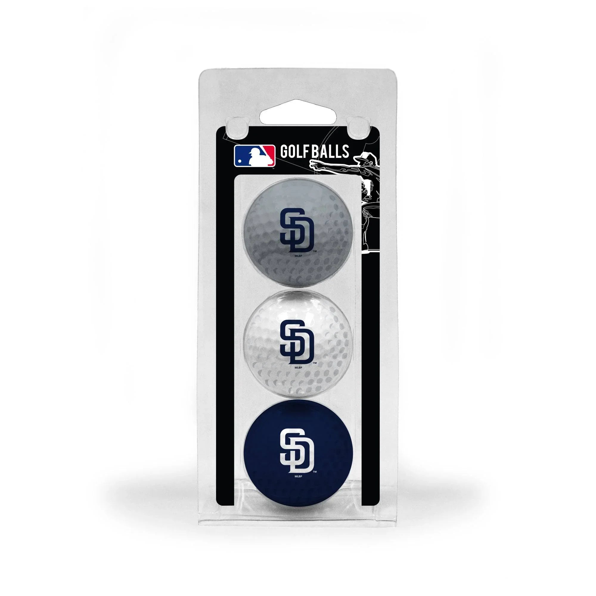 San Diego Padres 3 Golf Ball Pack - 757 Sports Collectibles