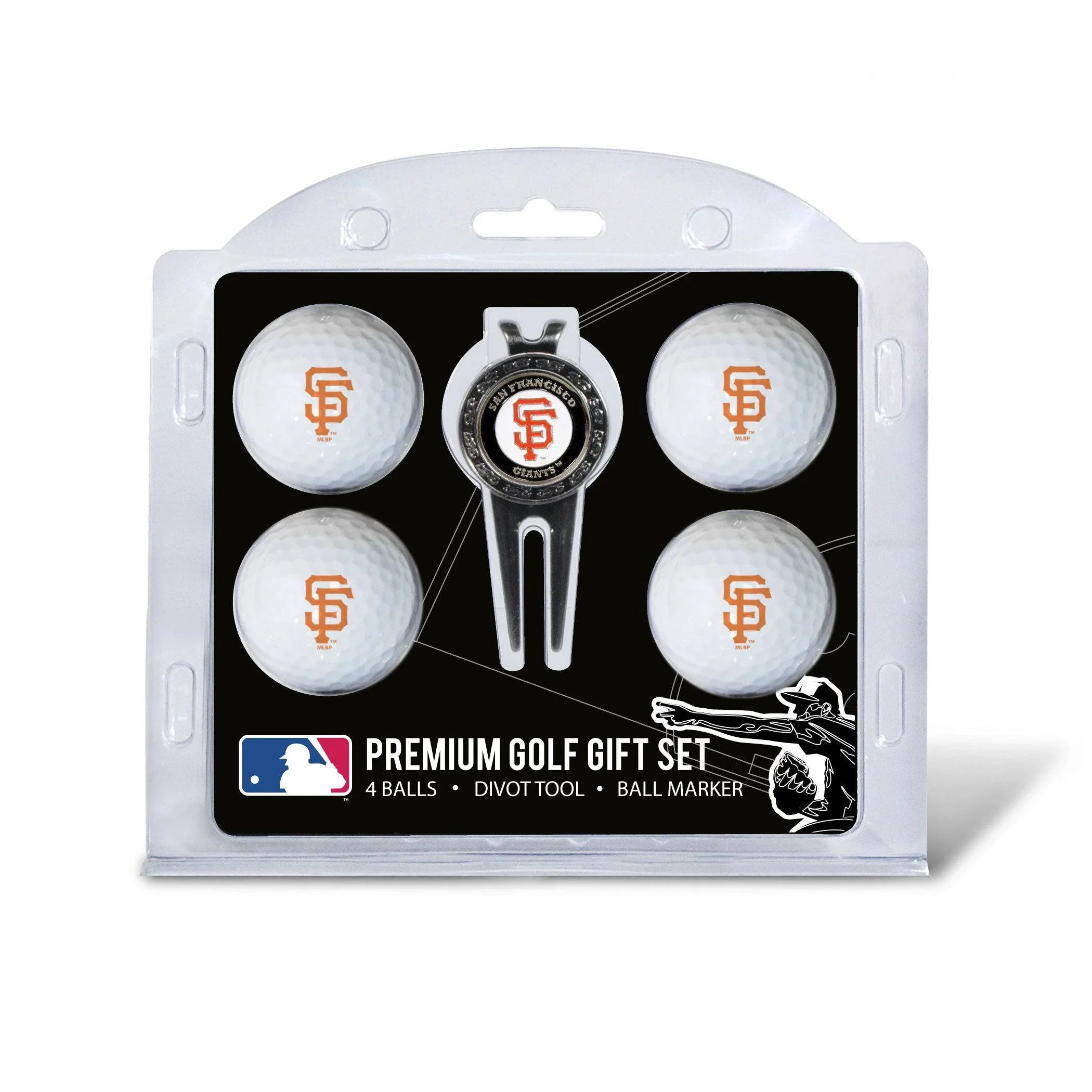 San Francisco Giants 4 Golf Ball And Divot Tool Set - 757 Sports Collectibles