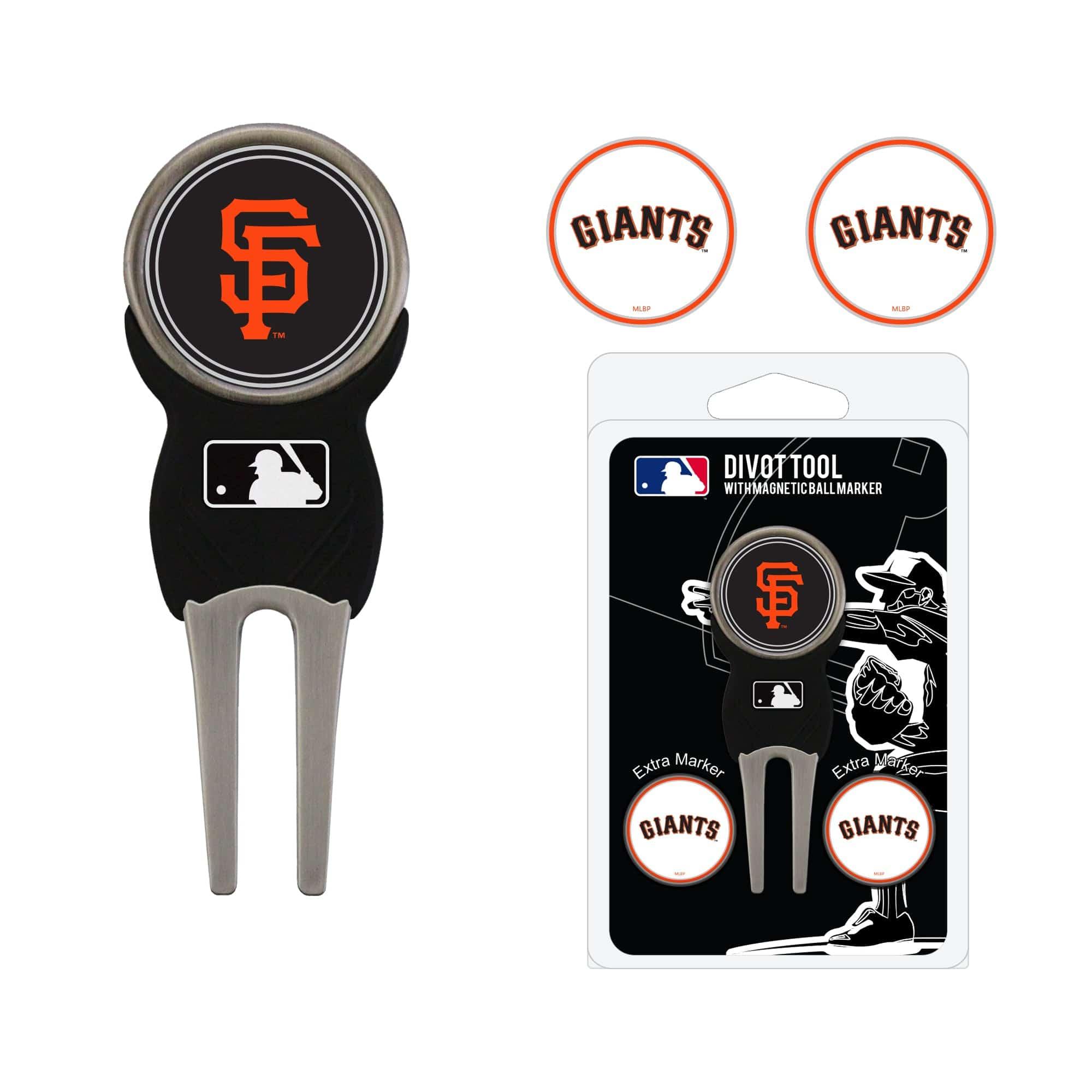 San Francisco Giants Divot Tool Pack With 3 Golf Ball Markers - 757 Sports Collectibles