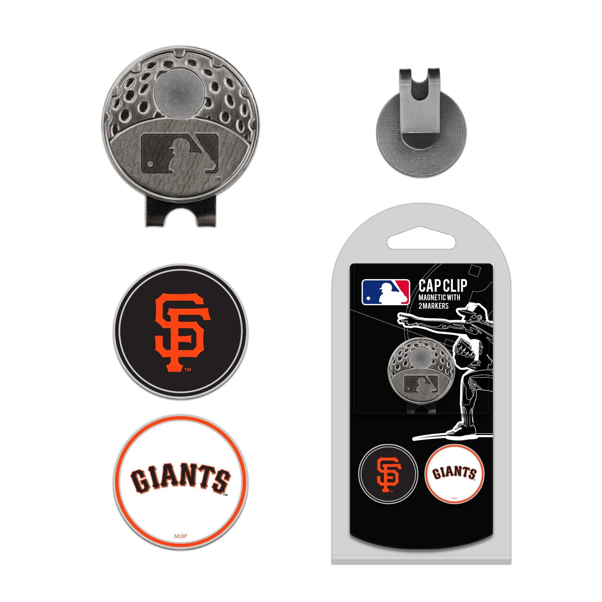 San Francisco Giants Cap Clip With 2 Golf Ball Markers - 757 Sports Collectibles