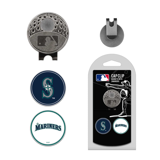 Seattle Mariners Cap Clip With 2 Golf Ball Markers - 757 Sports Collectibles