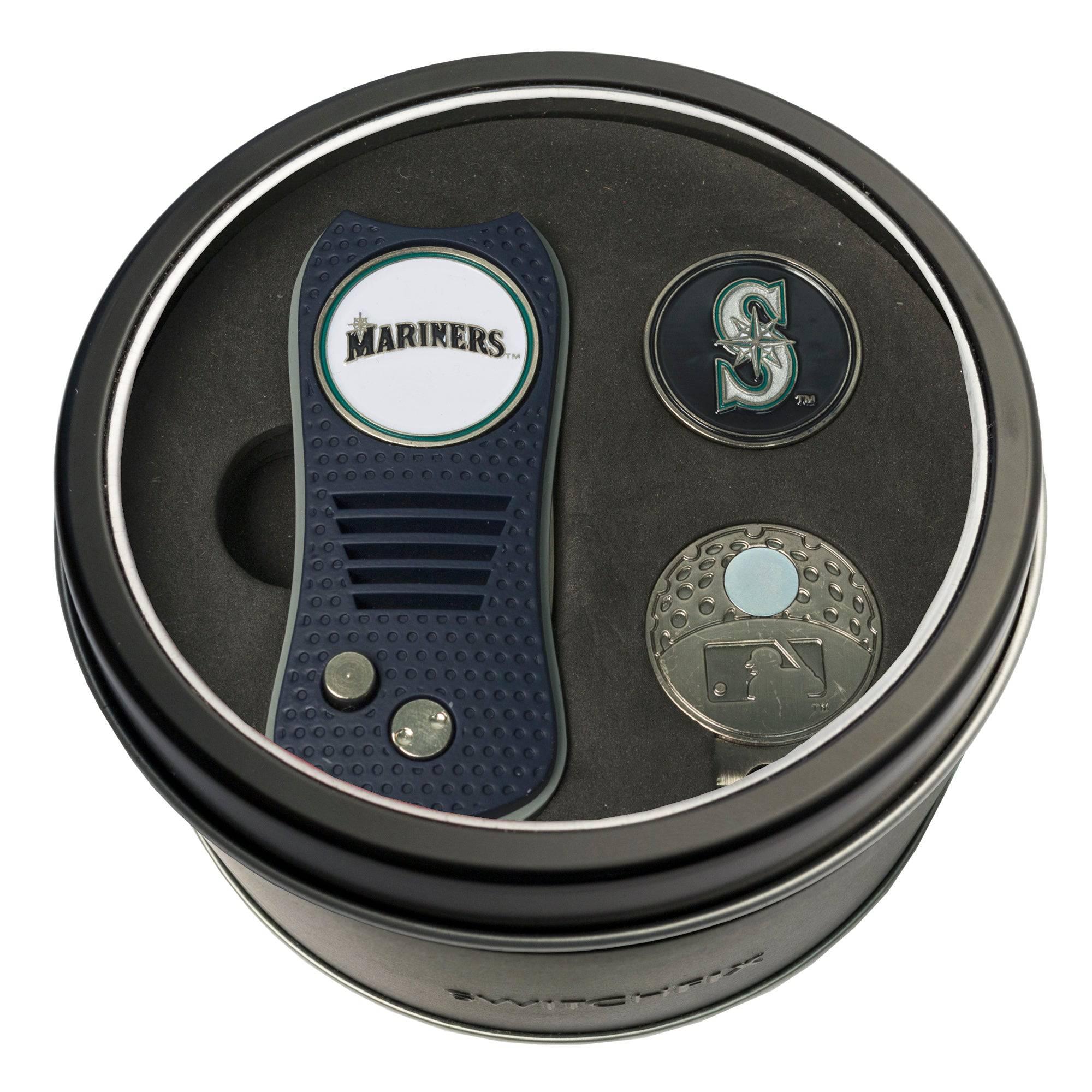 Seattle Mariners Tin Set - Switchfix, Cap Clip, Marker - 757 Sports Collectibles