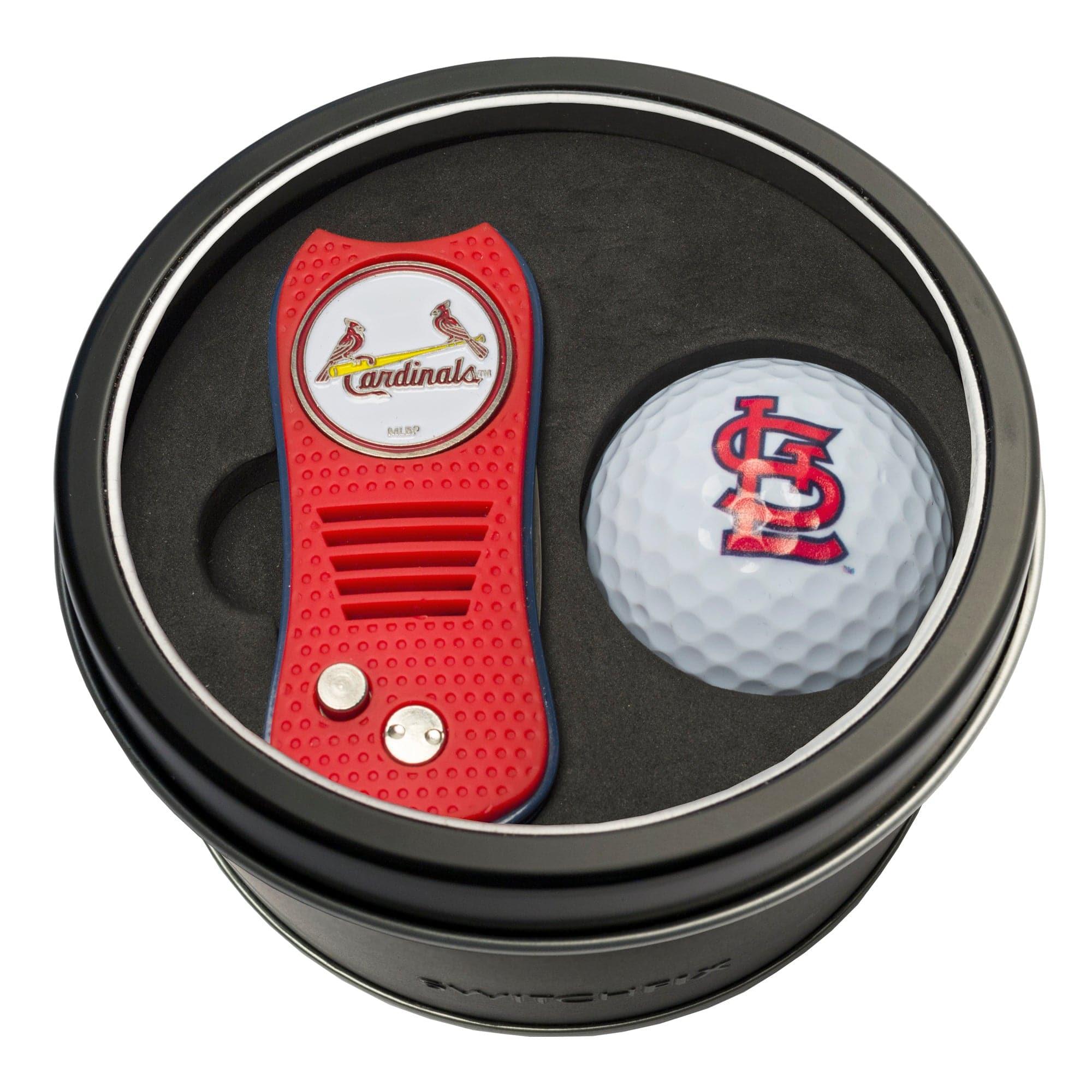 St Louis Cardinals Tin Set - Switchfix, Golf Ball - 757 Sports Collectibles