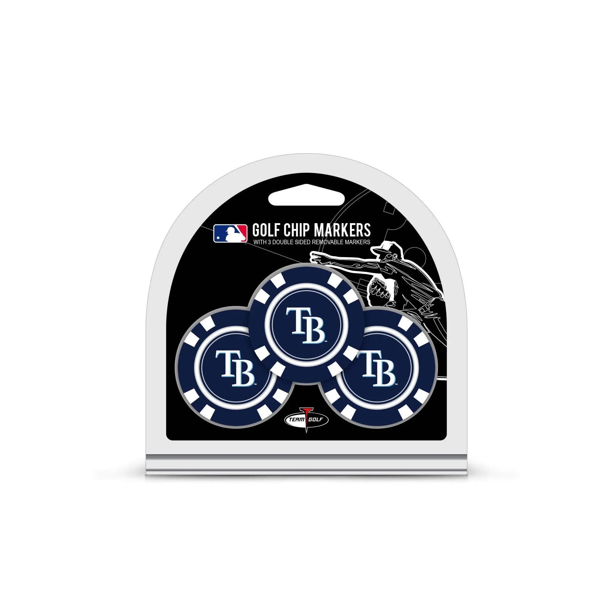 Tampa Bay Rays 3 Pack Golf Chip Ball Markers - 757 Sports Collectibles
