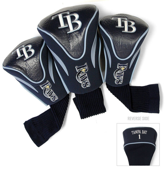 Tampa Bay Rays 3 Pack Contour Head Covers - 757 Sports Collectibles