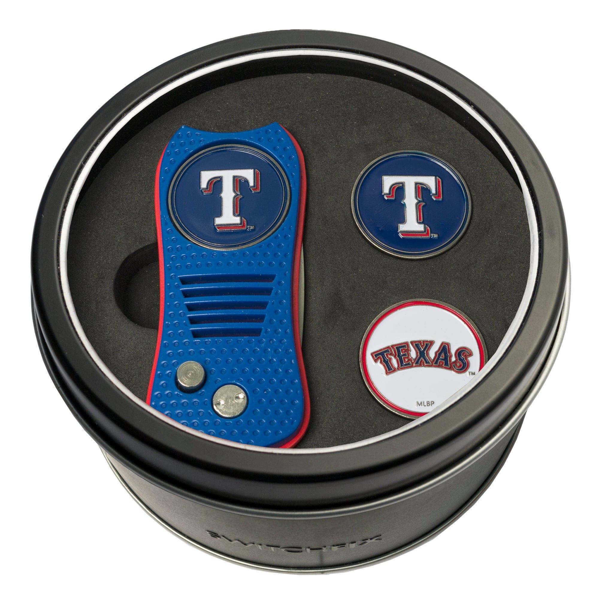 Texas Rangers Tin Set - Switchfix, 2 Markers - 757 Sports Collectibles
