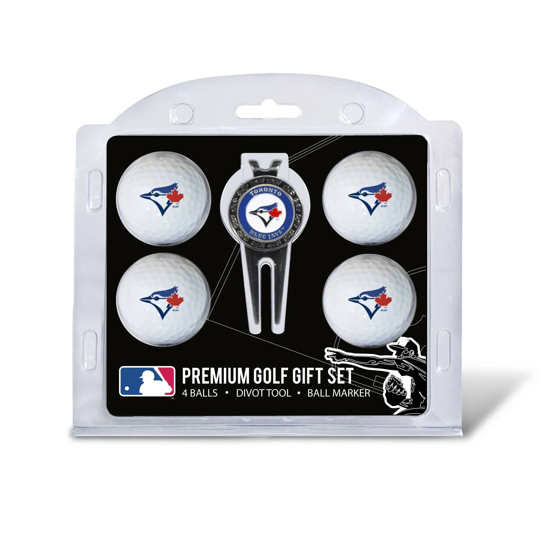 Toronto Blue Jays 4 Golf Ball And Divot Tool Set - 757 Sports Collectibles