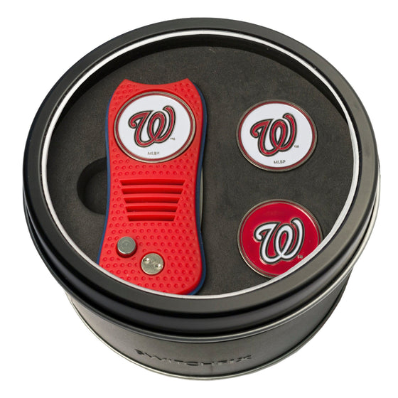 Washington Nationals Tin Set - Switchfix, 2 Markers - 757 Sports Collectibles