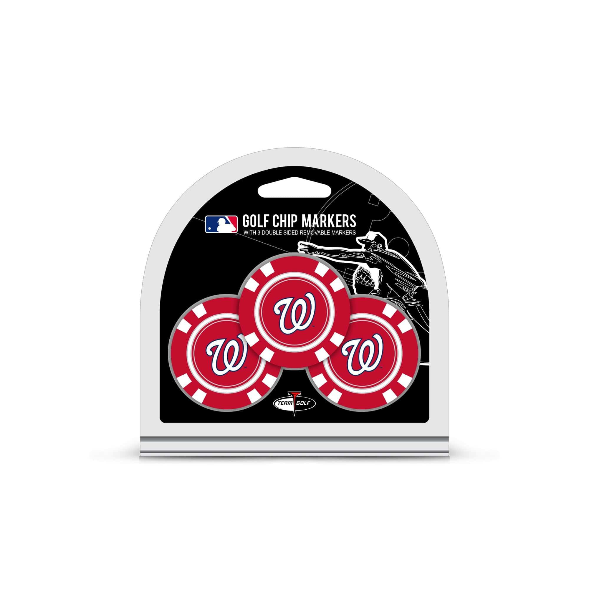 Washington Nationals 3 Pack Golf Chip Ball Markers - 757 Sports Collectibles