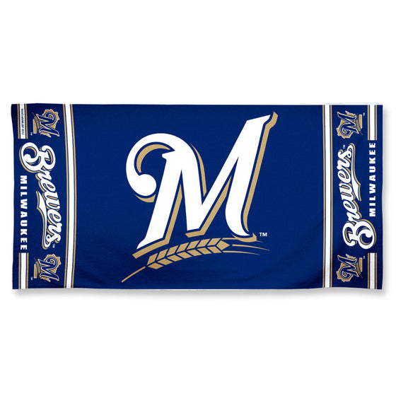 Milwaukee Brewers Towel 30x60 Beach Style - Special Order