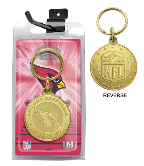 Arizona Cardinals Bronze Bullion Keychain (HM) - 757 Sports Collectibles