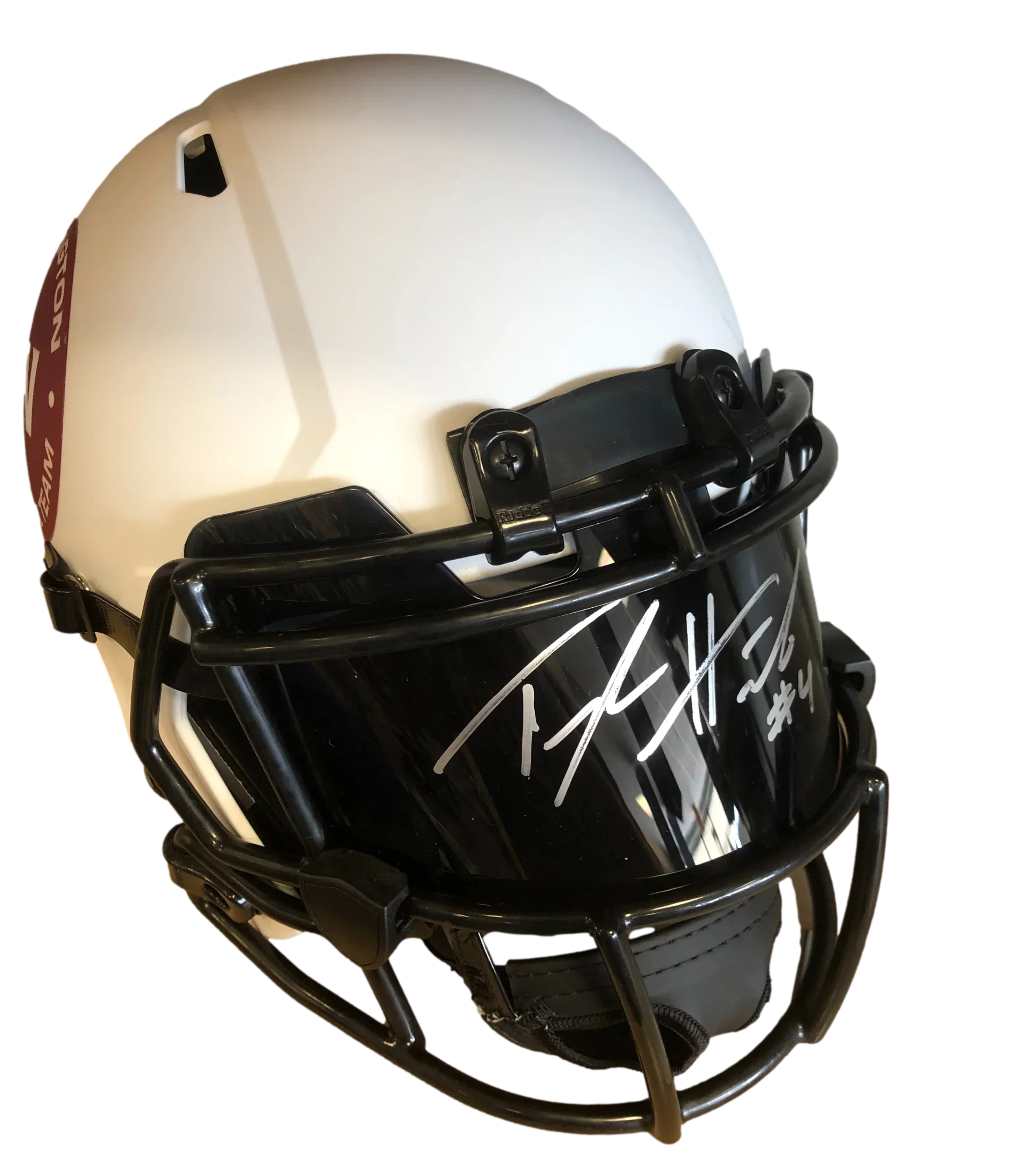Washington Commanders Taylor Heinicke Signed Auto Replica Full Size WFT Lunar Helmet w/ Visor BAS W COA - 757 Sports Collectibles