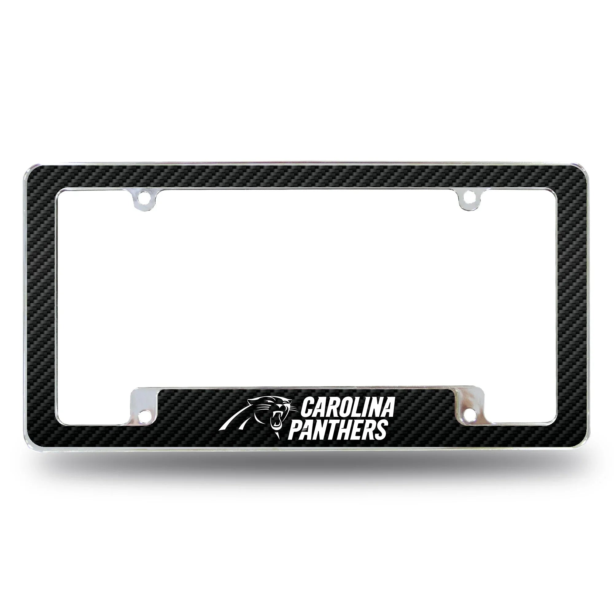 Panthers - Cr - Carbon Fiber Design - All Over Chrome Frame