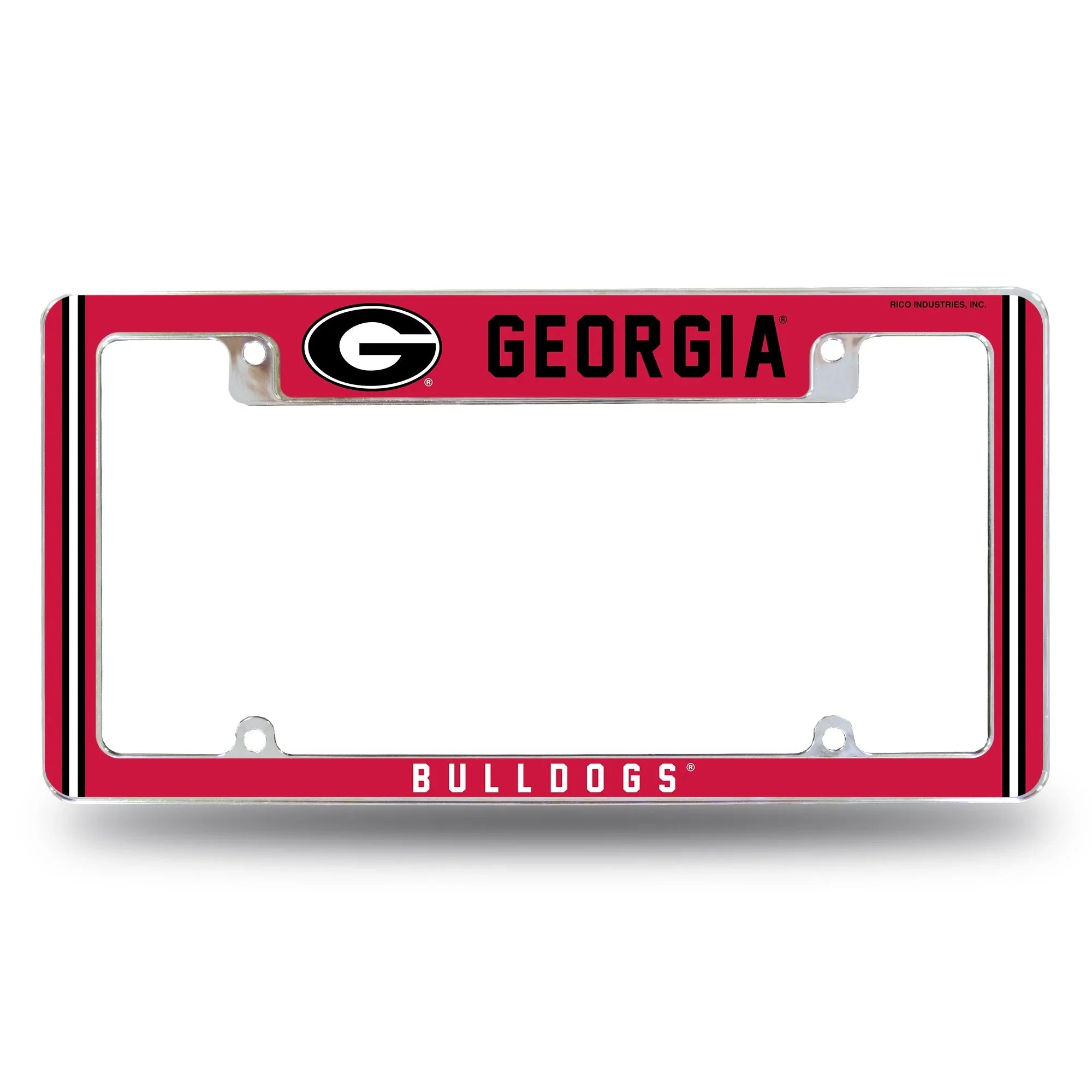 Georgia University Alternate Design All Over Chrome Frame - Top Oriented