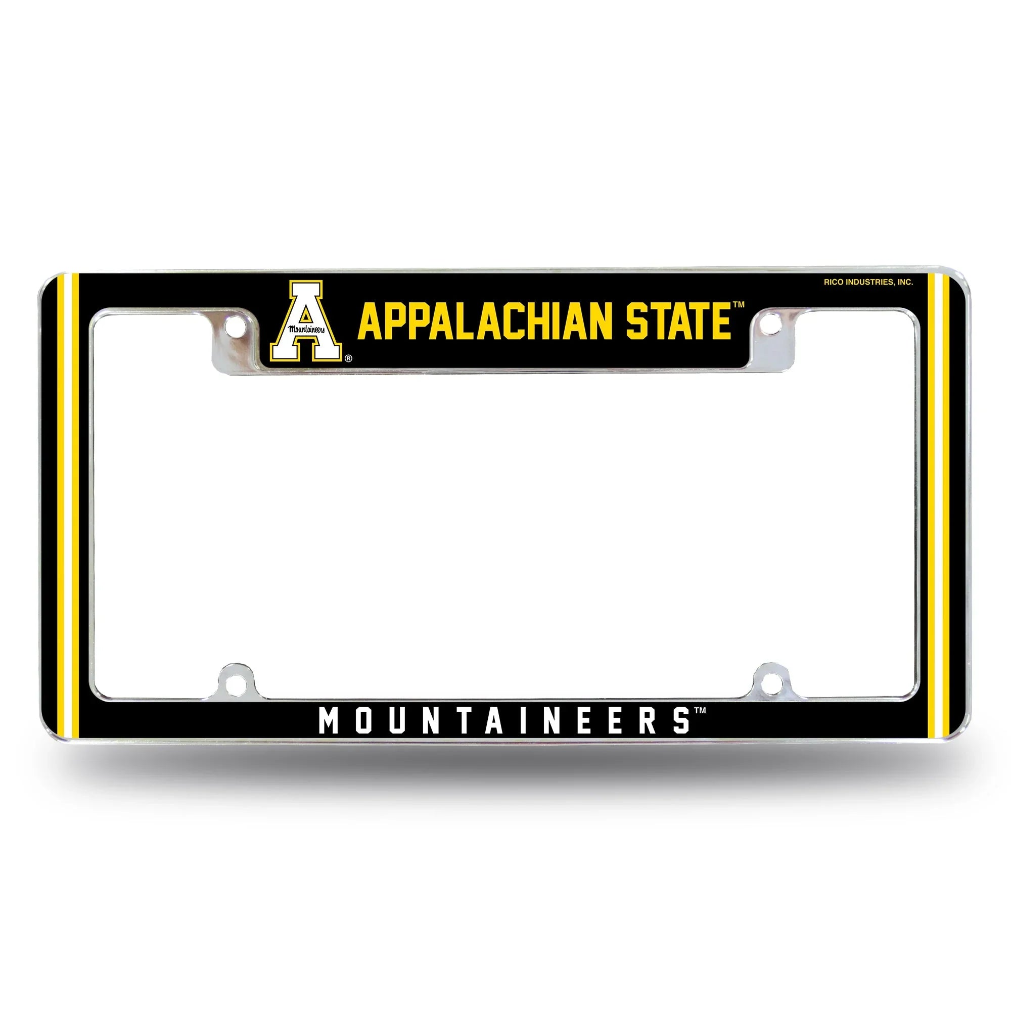 Appalachian State Alternate Design All Over Chrome Frame - Top Oriented