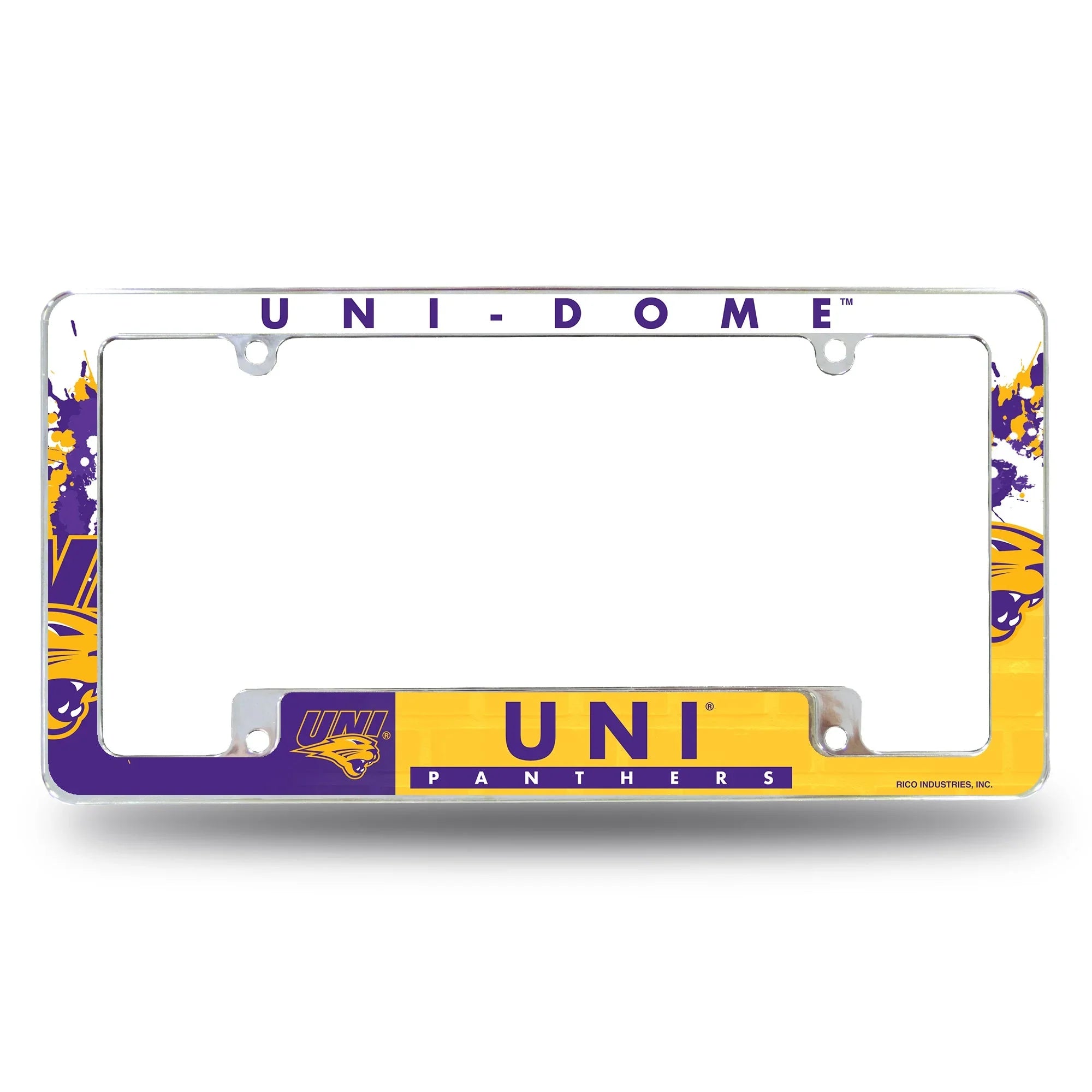Northern Iowa All Over Chrome Frame (Bottom Oriented)