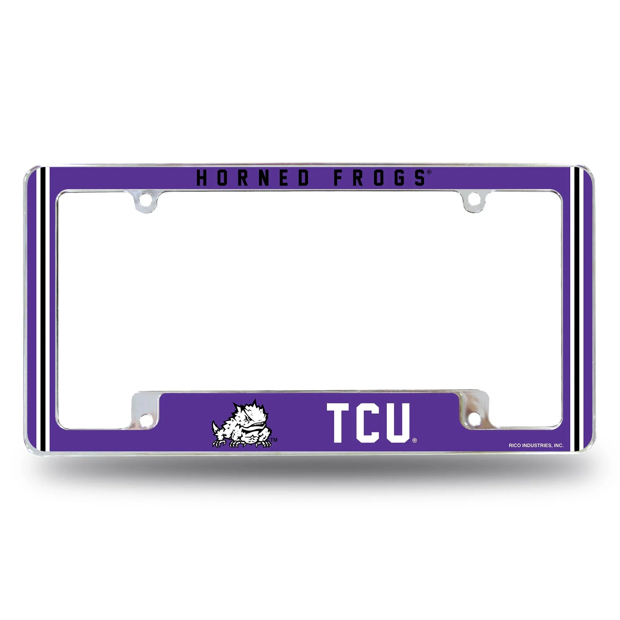 Tcu Alternate Design All Over Chrome Frame - Bottom Oriented