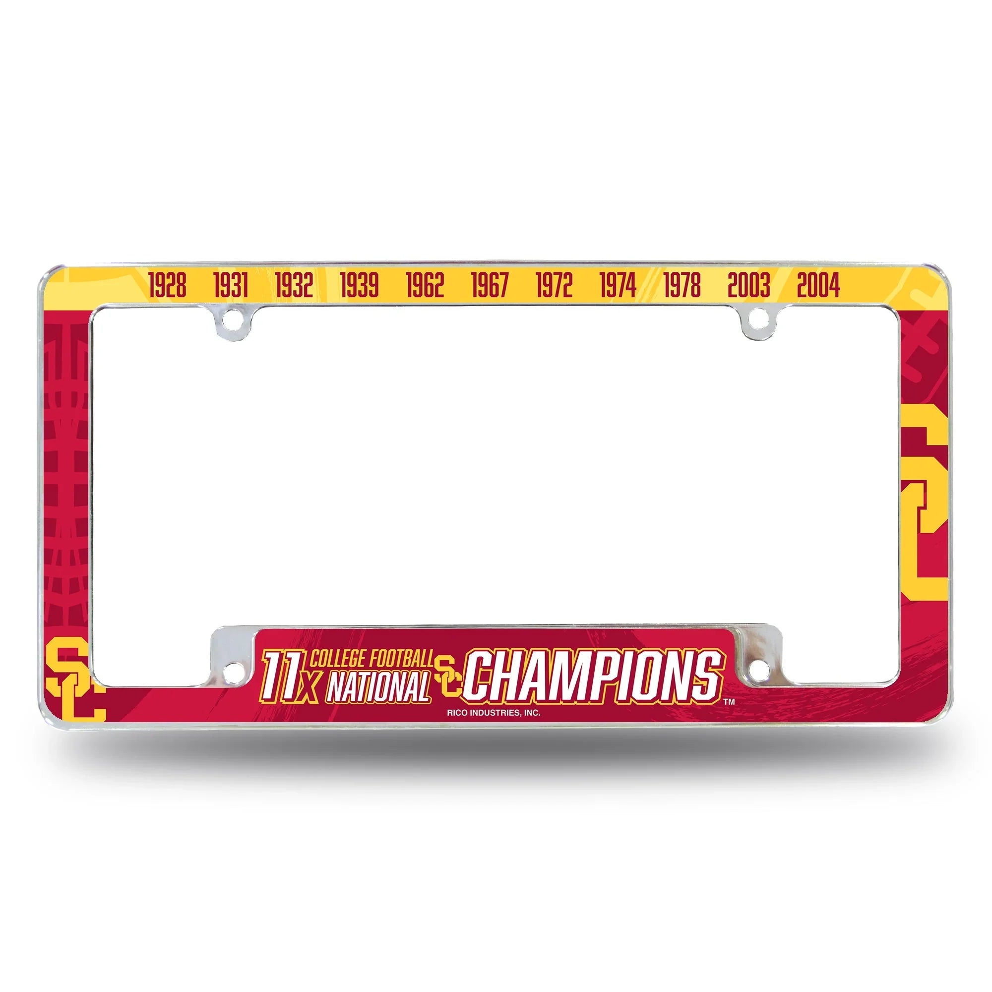 Southern California 11 Time College Football Champs All Over Chrome Frame