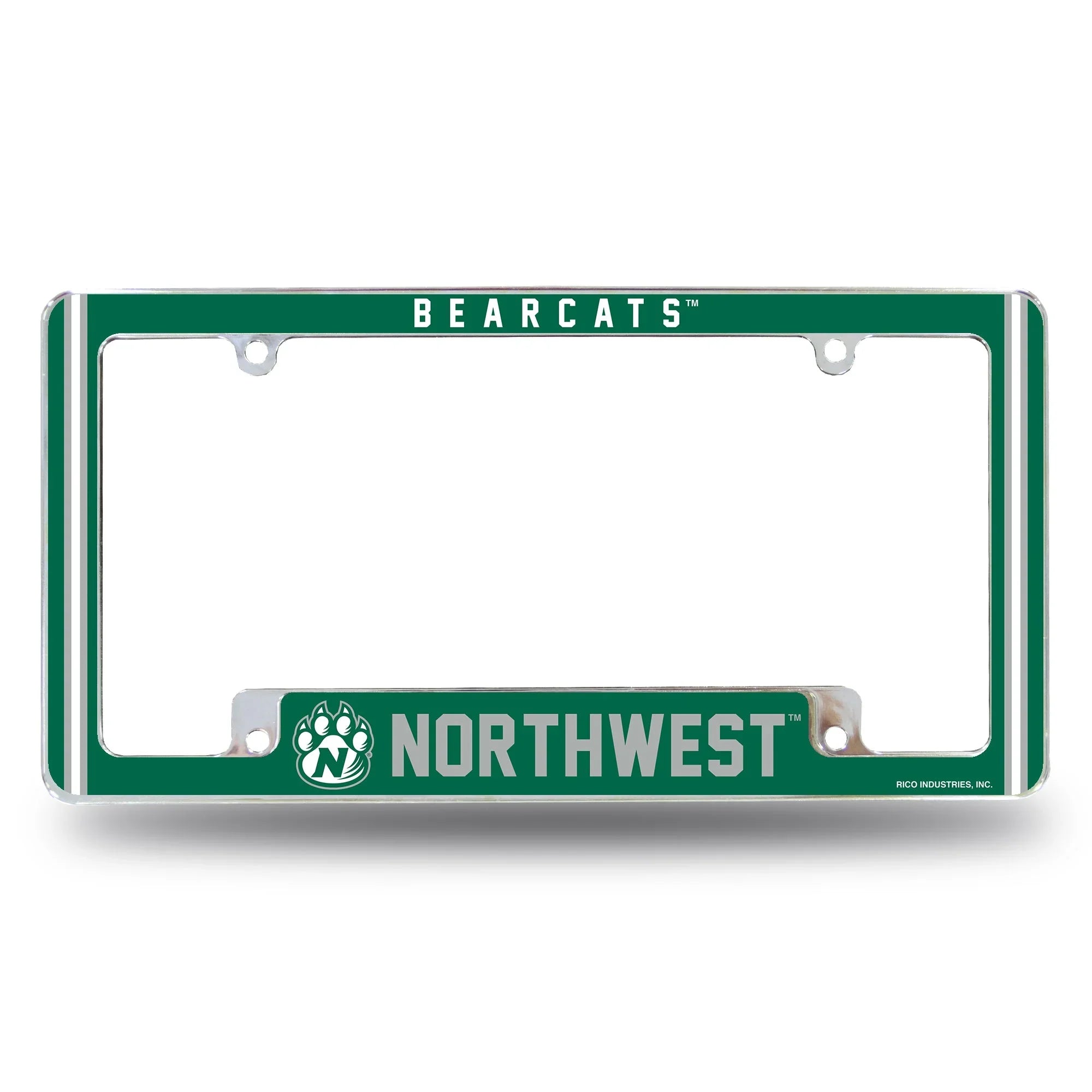 Northwest Missouri State Alternate Design All Over Chrome Frame - Bottom Oriented