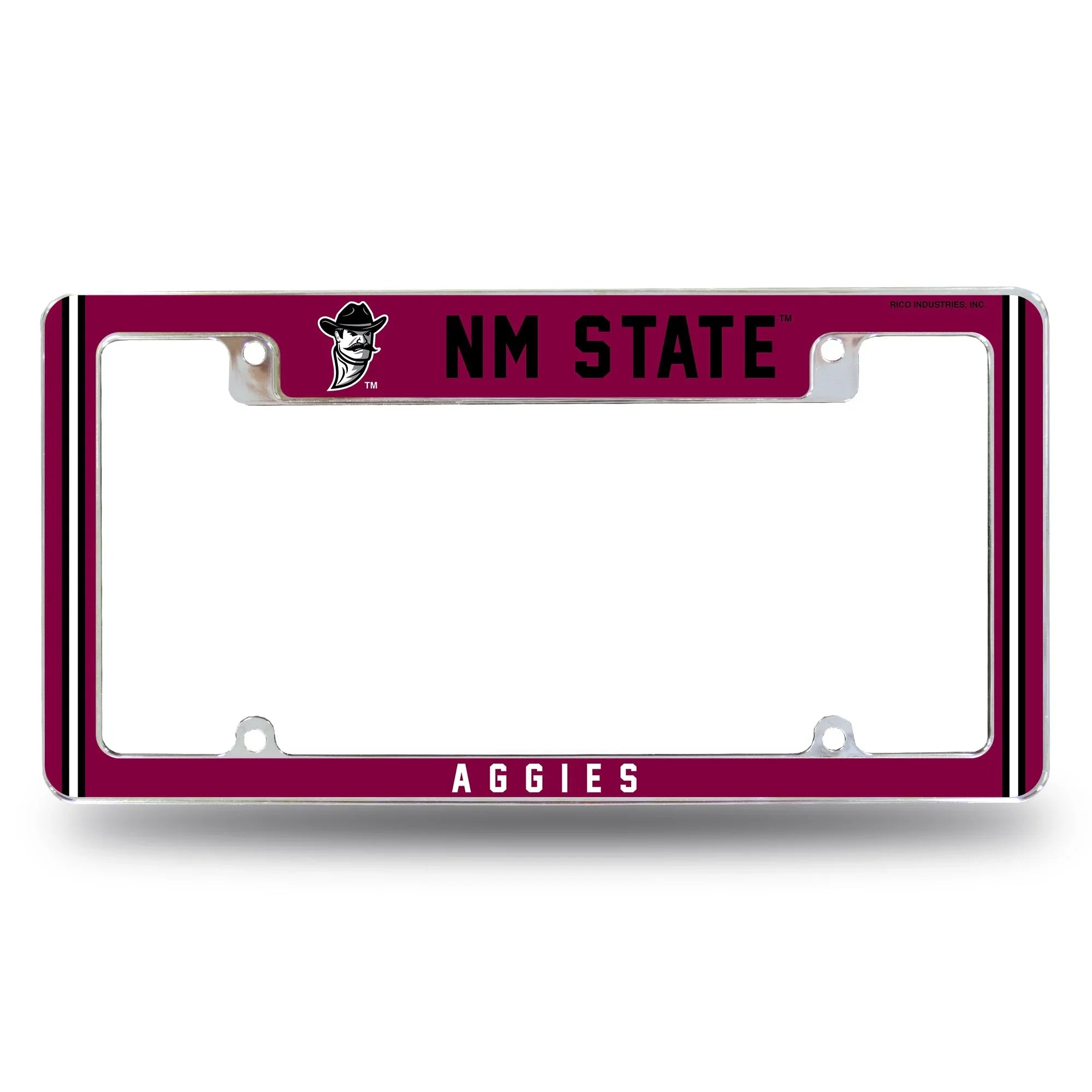 New Mexico State Alternate Design All Over Chrome Frame - Top Oriented
