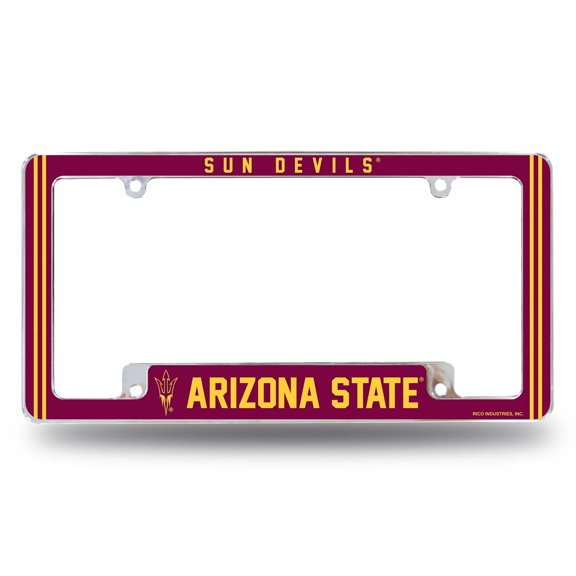Arizona State Alternate Design All Over Chrome Frame - Bottom Oriented