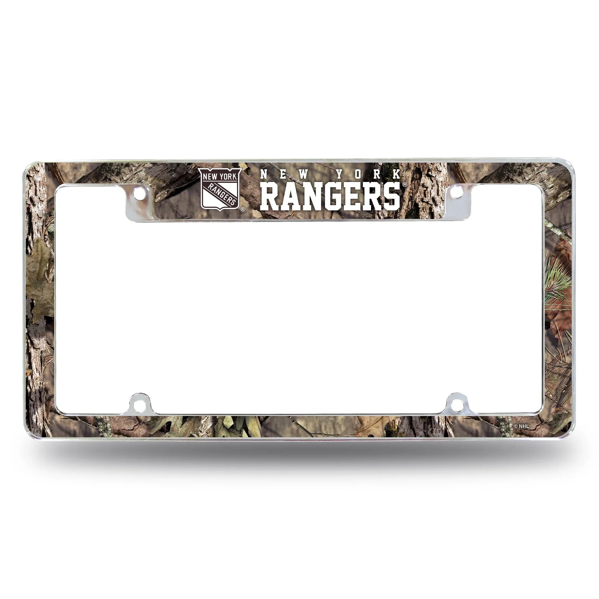 Rangers - Ny / Mossy Oak Camo Break-Up Country All Over Chrome Frame (Top Oriented)