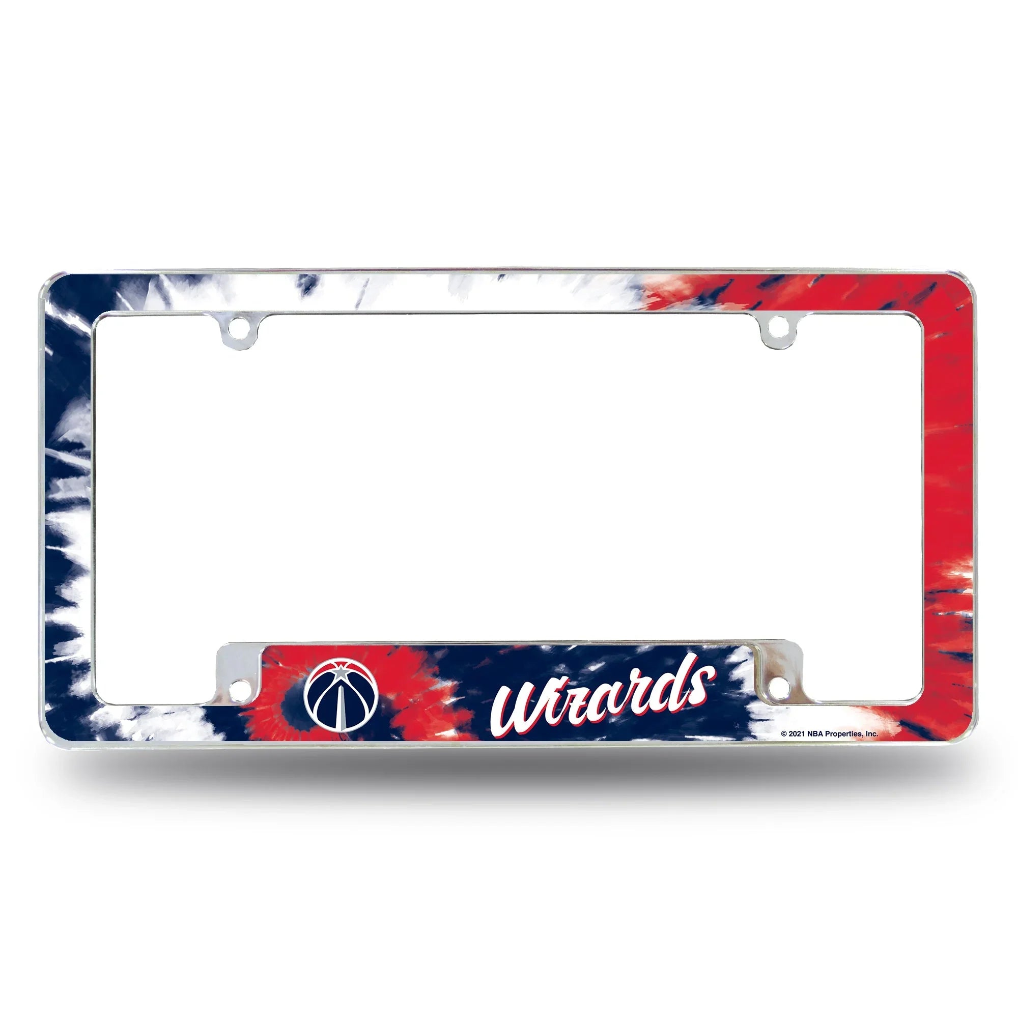 Wizards - Tie Dye Design - All Over Chrome Frame (Bottom Oriented)