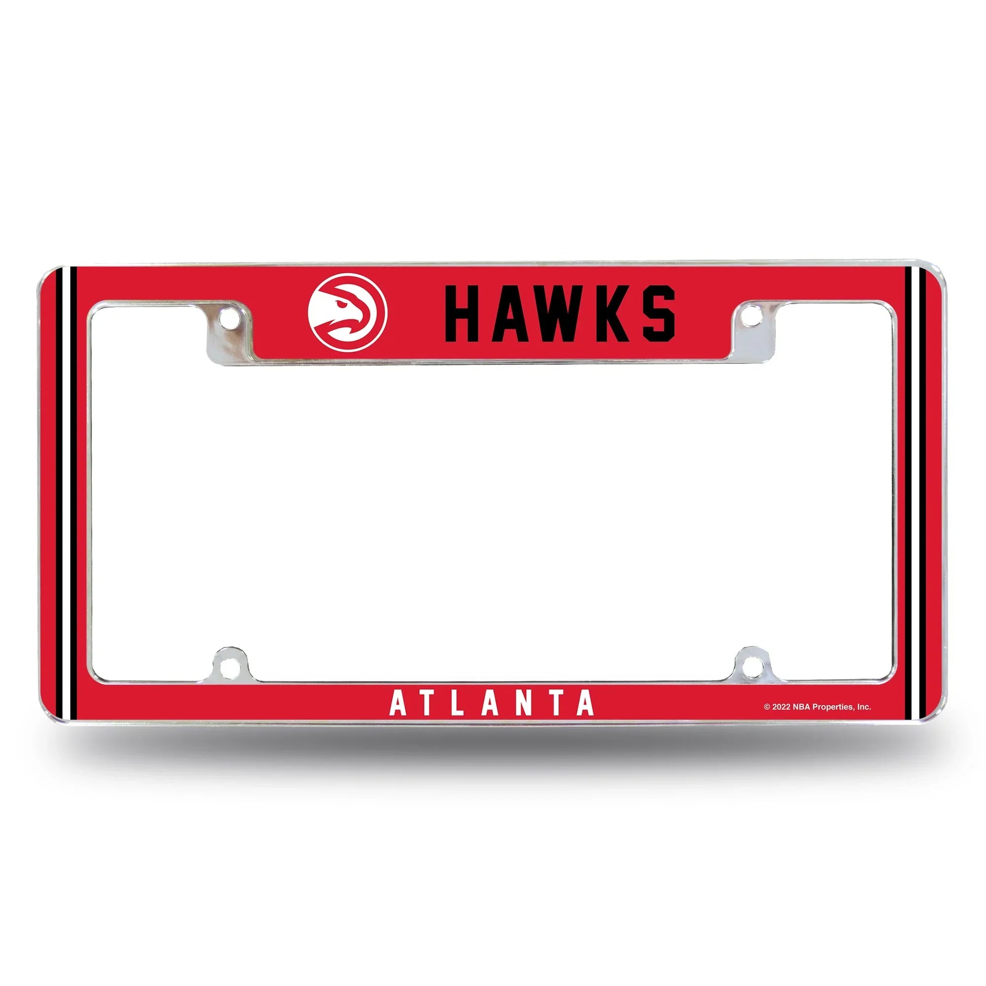 Hawks - Atl Alternate Design All Over Chrome Frame - Top Oriented