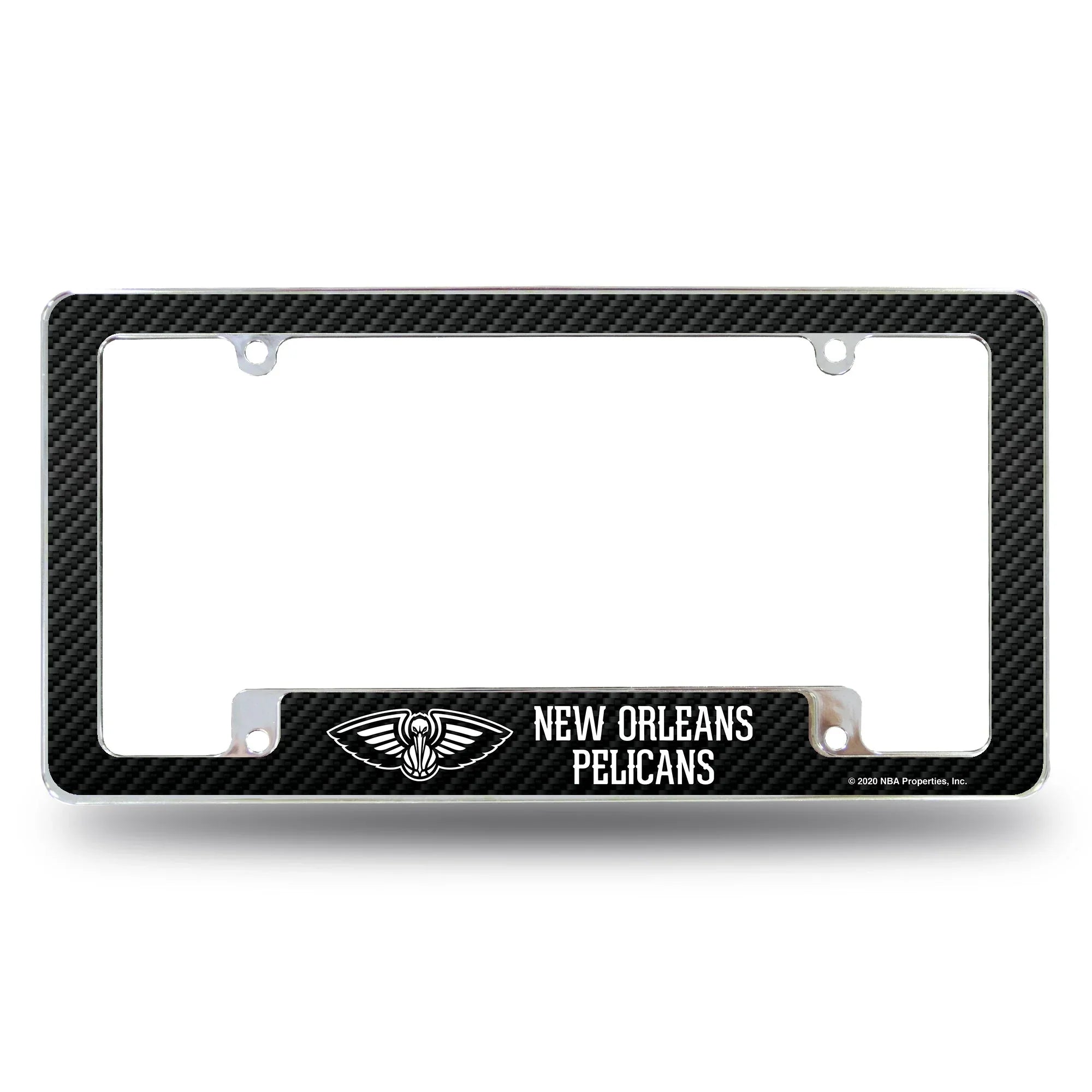 Pelicans - Carbon Fiber Design - All Over Chrome Frame
