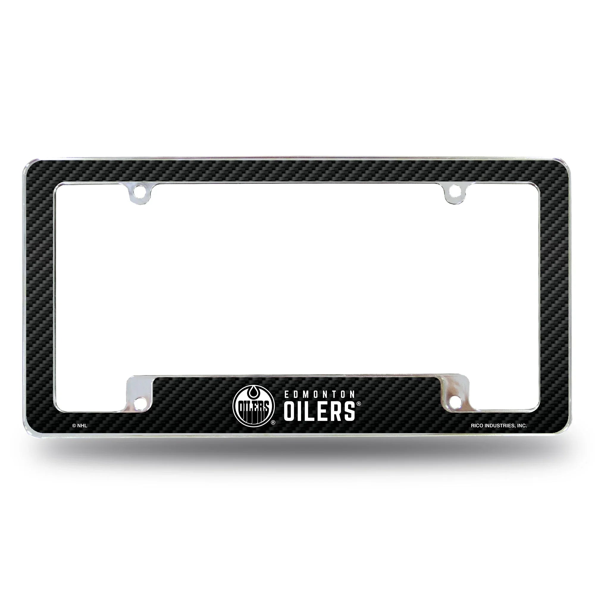 Oilers - Carbon Fiber Design - All Over Chrome Frame