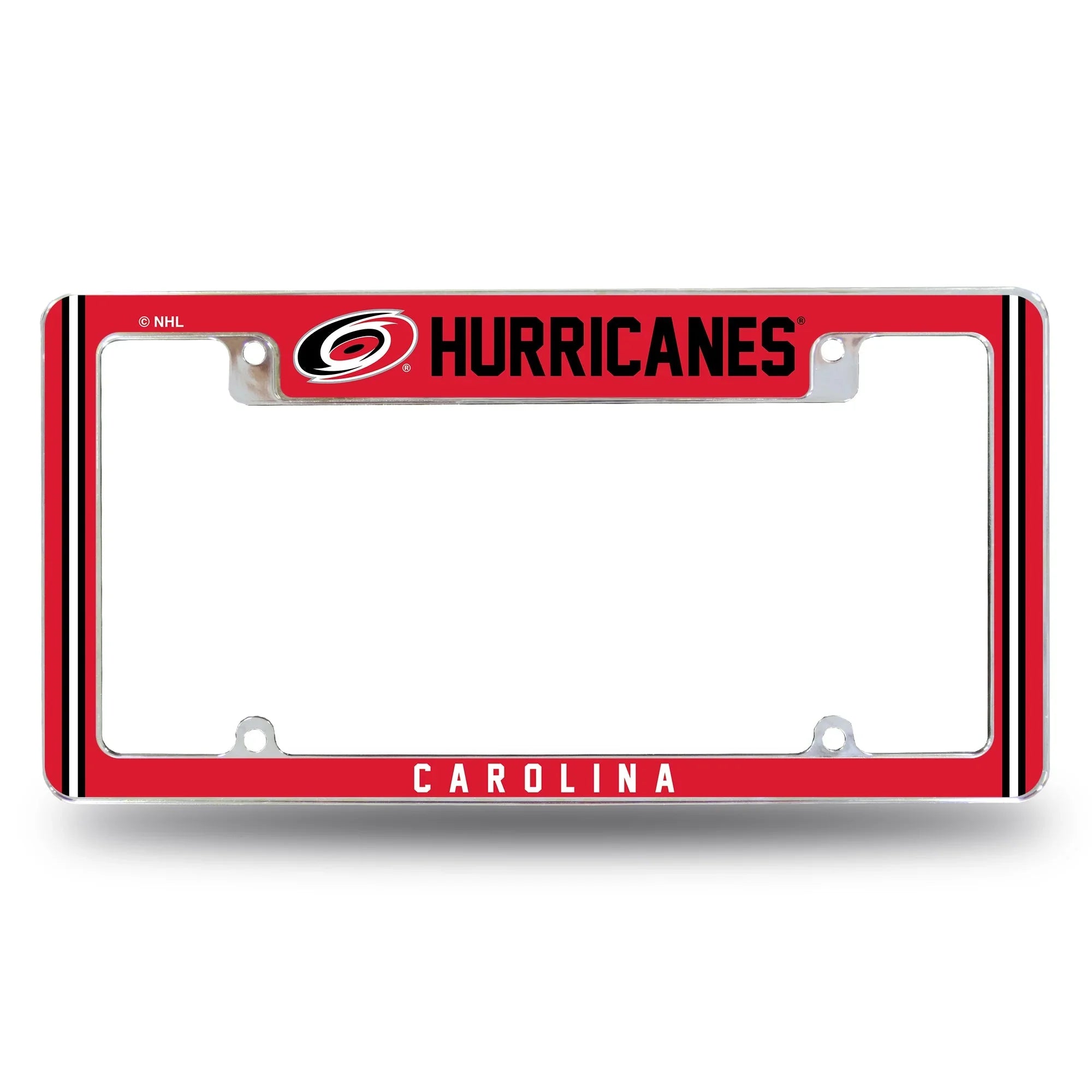 Hurricanes Alternate Design All Over Chrome Frame - Top Oriented