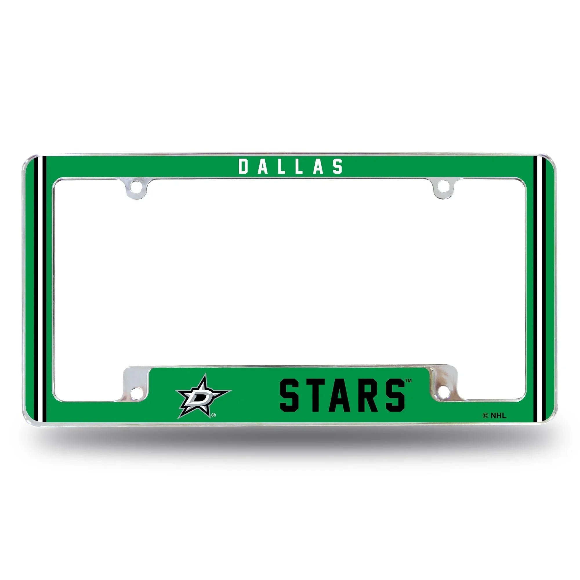 Stars Alternate Design All Over Chrome Frame - Bottom Oriented